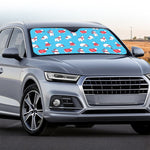 Xmas Polar Bear Pattern Print Car Windshield Sun Shade