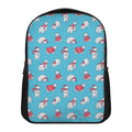 Xmas Polar Bear Pattern Print Casual Backpack