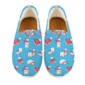 Xmas Polar Bear Pattern Print Casual Shoes