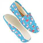 Xmas Polar Bear Pattern Print Casual Shoes