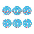 Xmas Polar Bear Pattern Print Coaster Set