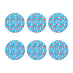 Xmas Polar Bear Pattern Print Coaster Set