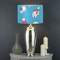 Xmas Polar Bear Pattern Print Drum Lamp Shade