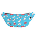 Xmas Polar Bear Pattern Print Fanny Pack
