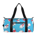 Xmas Polar Bear Pattern Print Gym Bag