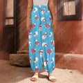 Xmas Polar Bear Pattern Print Harem Pants