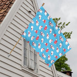 Xmas Polar Bear Pattern Print House Flag