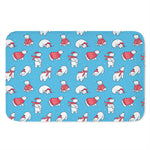 Xmas Polar Bear Pattern Print Indoor Door Mat