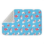 Xmas Polar Bear Pattern Print Indoor Door Mat