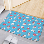 Xmas Polar Bear Pattern Print Indoor Door Mat