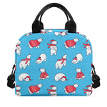 Xmas Polar Bear Pattern Print Insulated Lunch Bag