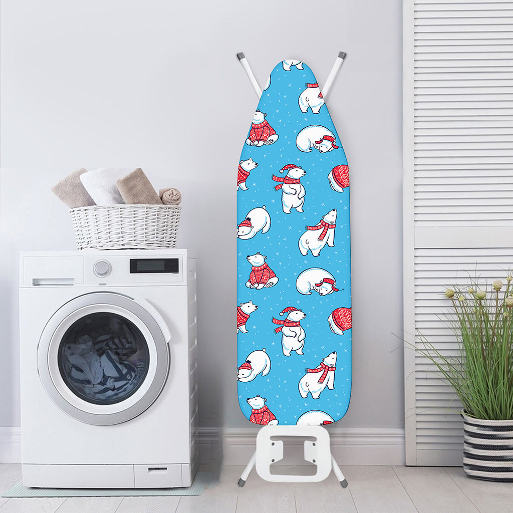 Xmas Polar Bear Pattern Print Ironing Board Cover
