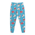 Xmas Polar Bear Pattern Print Jogger Pants