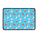 Xmas Polar Bear Pattern Print Kitchen Mat