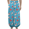 Xmas Polar Bear Pattern Print Lantern Pants