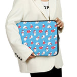 Xmas Polar Bear Pattern Print Laptop Sleeve