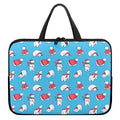 Xmas Polar Bear Pattern Print Laptop Sleeve With Handle