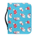 Xmas Polar Bear Pattern Print Leather Bible Cover
