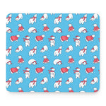 Xmas Polar Bear Pattern Print Mouse Pad