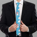 Xmas Polar Bear Pattern Print Necktie