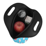 Xmas Polar Bear Pattern Print Neoprene Lunch Bag