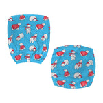 Xmas Polar Bear Pattern Print Office Chair Cover