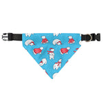 Xmas Polar Bear Pattern Print Over The Collar Dog Bandana