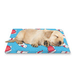 Xmas Polar Bear Pattern Print Pet Cooling Mat Cover