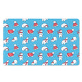 Xmas Polar Bear Pattern Print Polyester Doormat