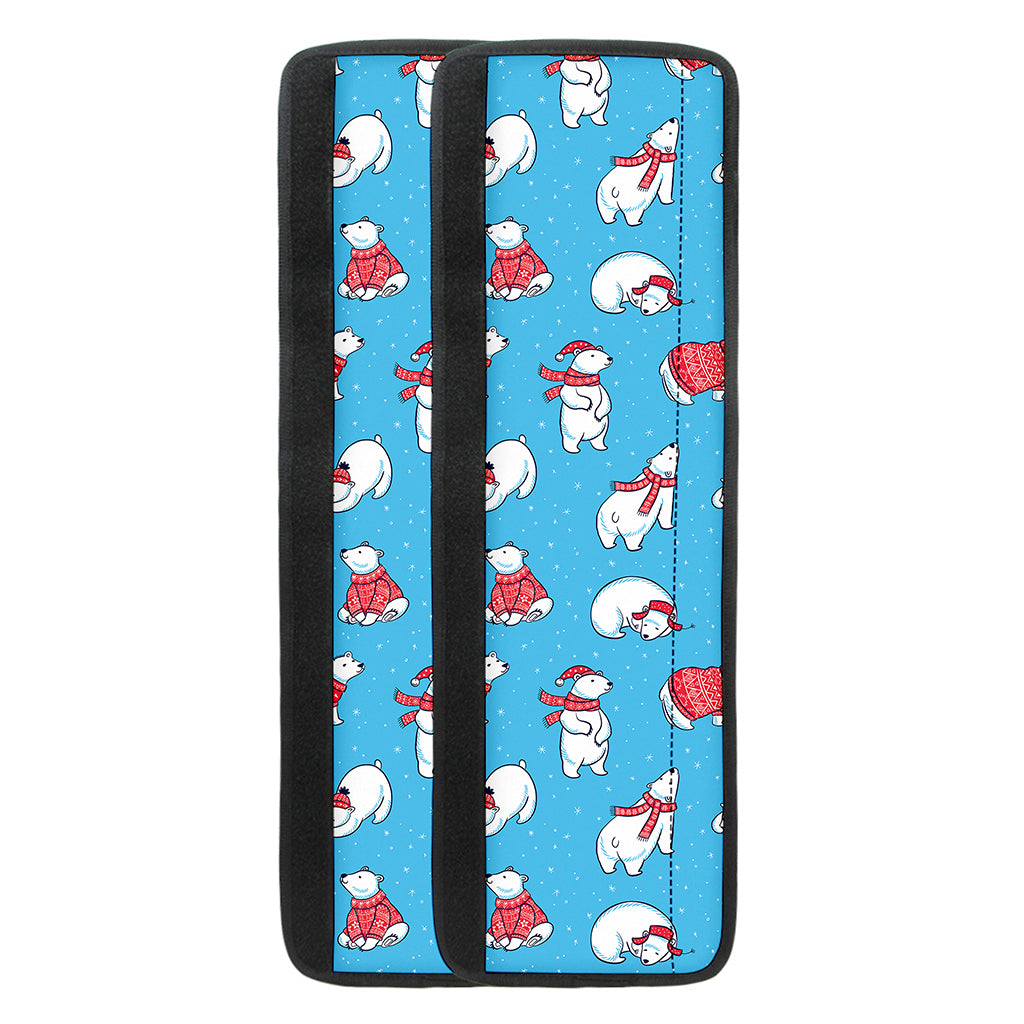 Xmas Polar Bear Pattern Print Refrigerator Handle Covers