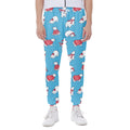Xmas Polar Bear Pattern Print Joggers
