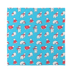Xmas Polar Bear Pattern Print Silk Bandana