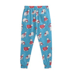 Xmas Polar Bear Pattern Print Sweatpants