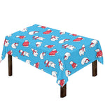 Xmas Polar Bear Pattern Print Tablecloth