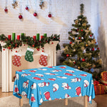 Xmas Polar Bear Pattern Print Tablecloth
