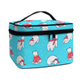 Xmas Polar Bear Pattern Print Travel Makeup Bag