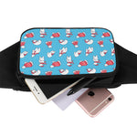 Xmas Polar Bear Pattern Print Waist Bag