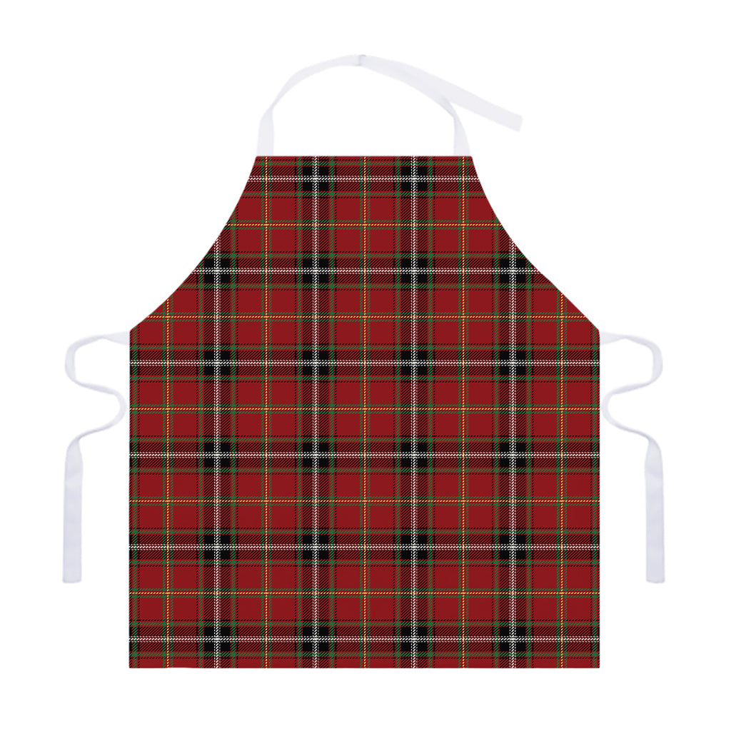 Xmas Scottish Tartan Pattern Print Adjustable Apron