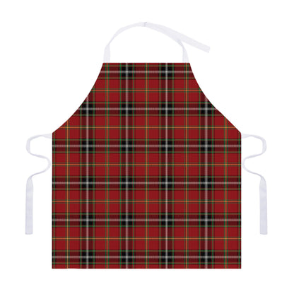 Xmas Scottish Tartan Pattern Print Adjustable Apron