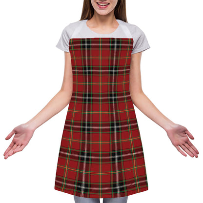 Xmas Scottish Tartan Pattern Print Adjustable Apron