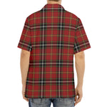 Xmas Scottish Tartan Pattern Print Aloha Shirt