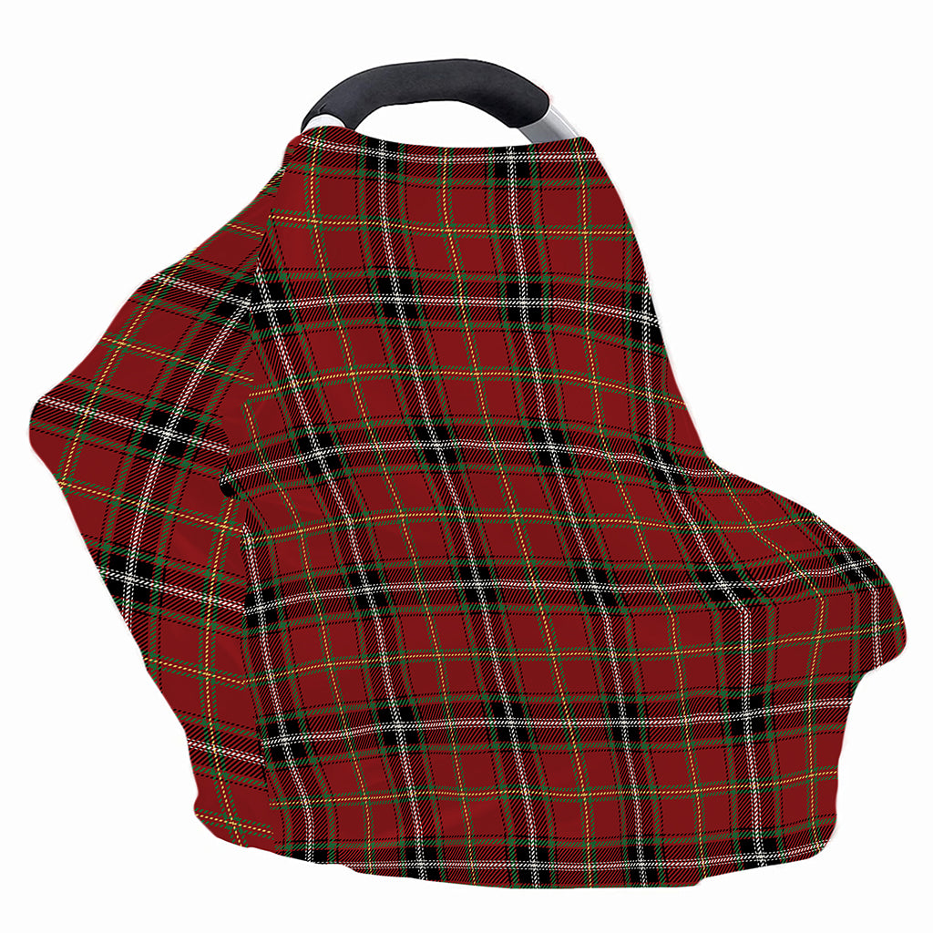 Xmas Scottish Tartan Pattern Print Baby Seat Cover
