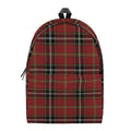Xmas Scottish Tartan Pattern Print School Backpack