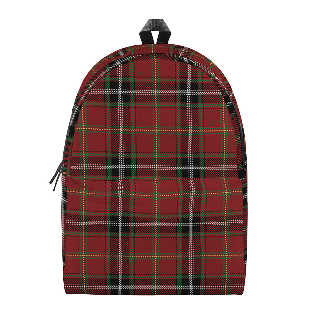 Xmas Scottish Tartan Pattern Print Backpack