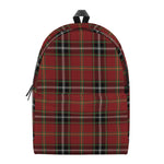 Xmas Scottish Tartan Pattern Print Backpack