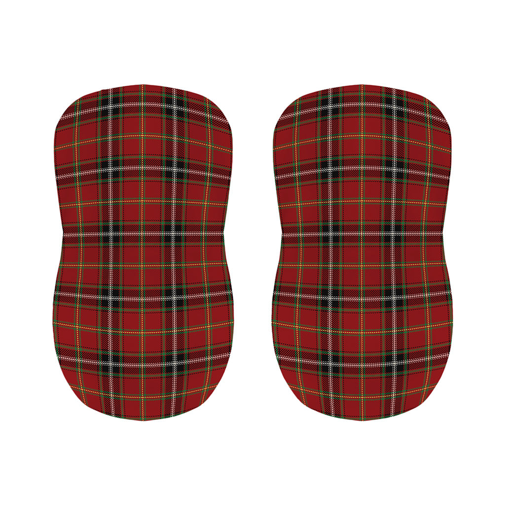 Xmas Scottish Tartan Pattern Print Bar Stool Covers