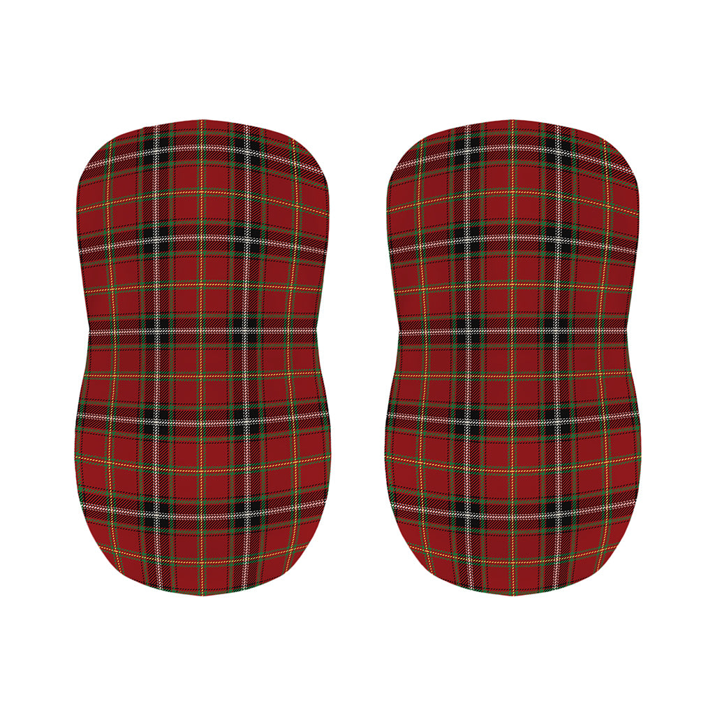 Xmas Scottish Tartan Pattern Print Bar Stool Covers