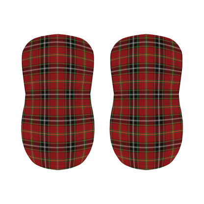 Xmas Scottish Tartan Pattern Print Bar Stool Covers