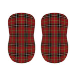 Xmas Scottish Tartan Pattern Print Bar Stool Covers