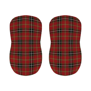 Xmas Scottish Tartan Pattern Print Bar Stool Covers